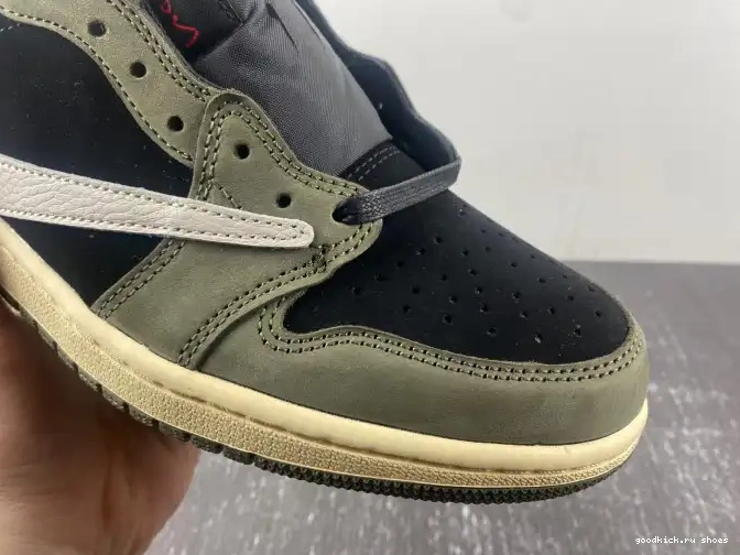 Cheap LOW TRAVIS SCOTT SP 'BLACK DM7866-002 OLIVE' AIR JORDAN OG X 1 0525